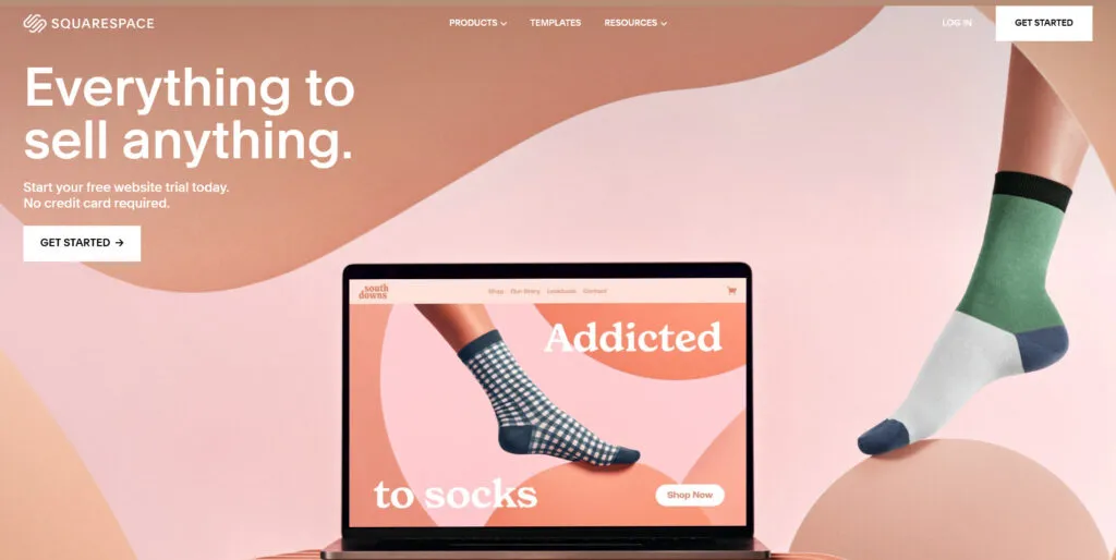 Squarespace homepage